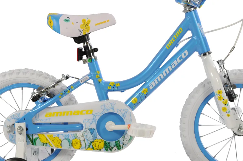 Ammaco Orchid 14 Inch Wheel Kids Bike Blue-2